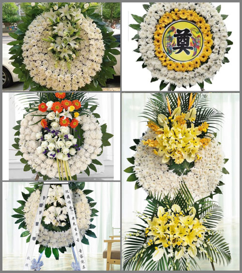 安徽阜阳市阜南县朱寨镇前店村花圈速递